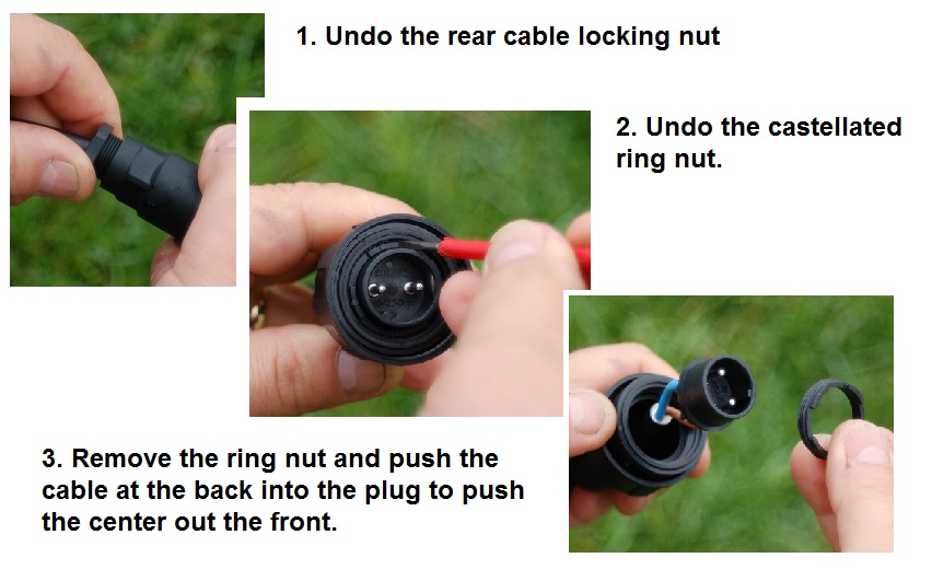 Undoing a Bulgin Connector