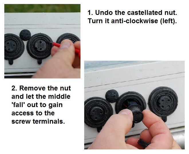 Unscrewing a Bulgin Socket